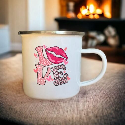 Love Mug Vintage en Métal
