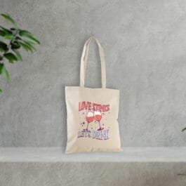 Love Stink Let's Drink totebag épais